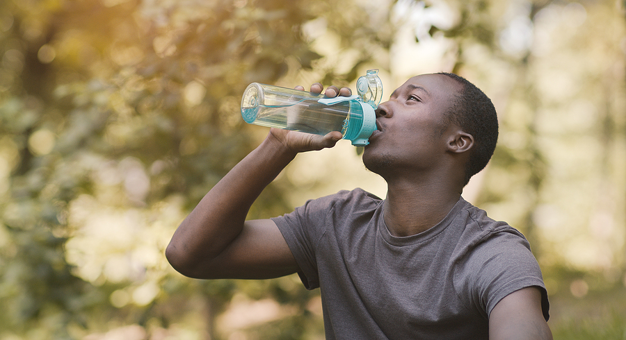 drinking water
