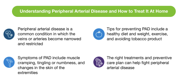 peripheral arterial disease - key takeaways